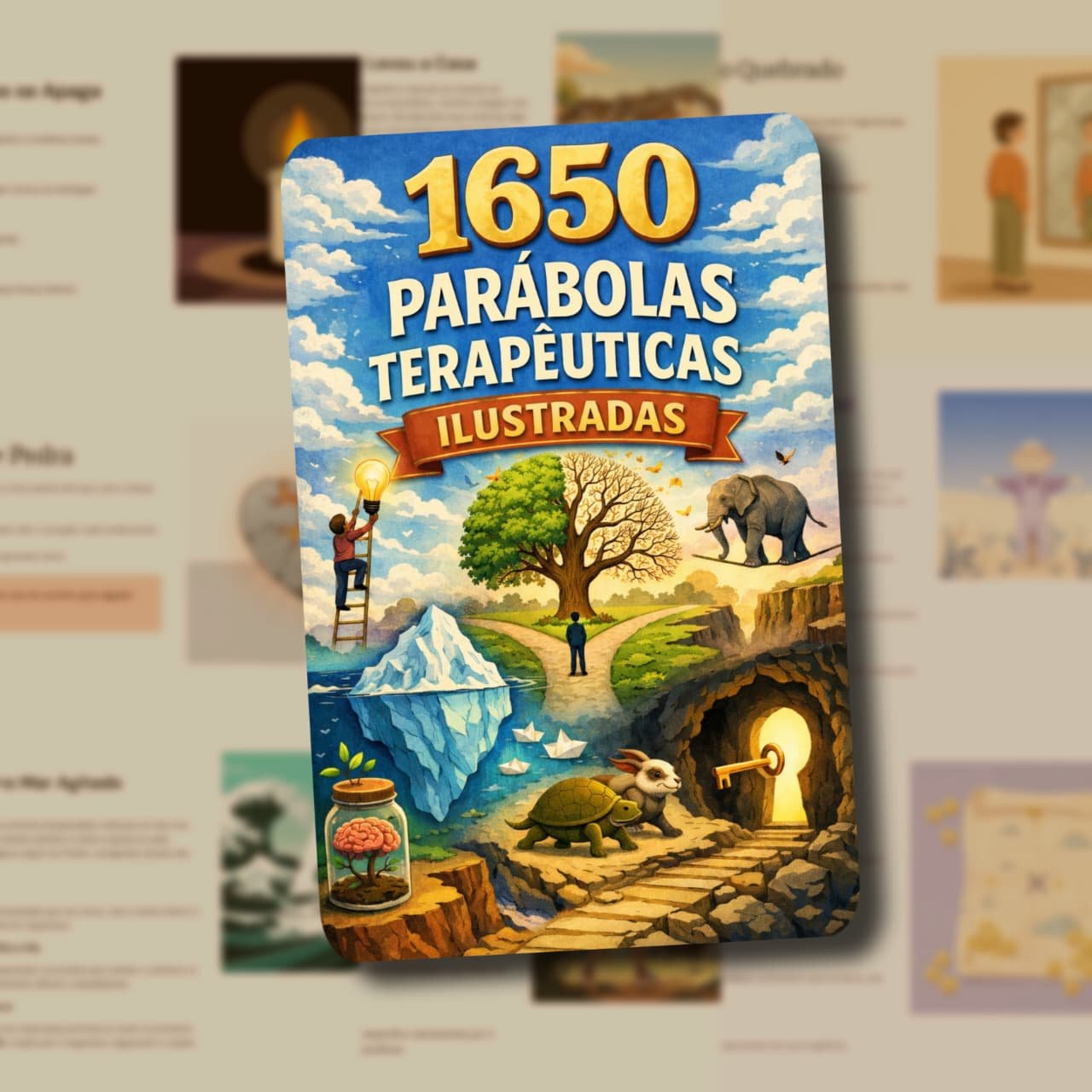 Cole&ccedil;&atilde;o de PAR&Aacute;BOLAS terap&ecirc;uticas ilustradas